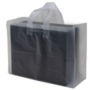 Clear Plastic Carry Bags with Handles (16" x 18" x 4")