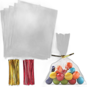 Colored Plastic Party Bags (5" x 7")