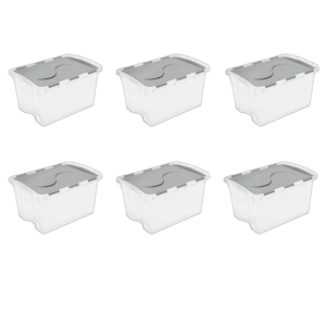 Plastic Hinged-Lid Storage Boxes