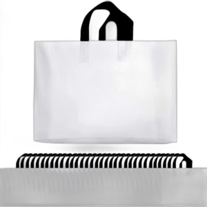 Plastic Shopping Bags with Handles (12" x 16")