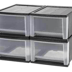 Plastic Stackable Organizers with Drawers