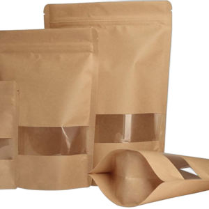 Resealable Stand-Up Pouches with Window (5" x 8")