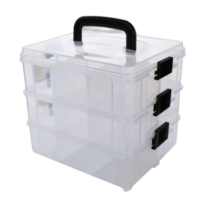 Stackable Organizer Bins with Dividers